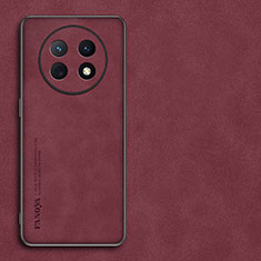 Custodia Lusso Pelle Cover S01 per Huawei Nova Y91 Rosso