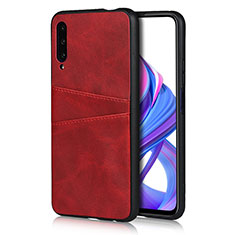 Custodia Lusso Pelle Cover S01 per Huawei P Smart Pro (2019) Rosso