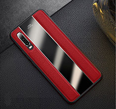 Custodia Lusso Pelle Cover S01 per Huawei P30 Rosso