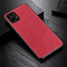 Custodia Lusso Pelle Cover S01 per Nothing Phone 1 Rosso