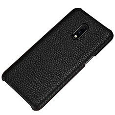 Custodia Lusso Pelle Cover S01 per OnePlus 7 Nero