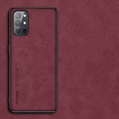 Custodia Lusso Pelle Cover S01 per OnePlus 9R 5G Rosso