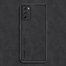 Custodia Lusso Pelle Cover S01 per Oppo A53s 5G Nero