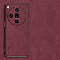 Custodia Lusso Pelle Cover S01 per Oppo Find X7 5G Rosso