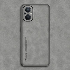 Custodia Lusso Pelle Cover S01 per Oppo Reno7 Z 5G Grigio