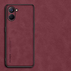 Custodia Lusso Pelle Cover S01 per Realme 10S 5G Rosso