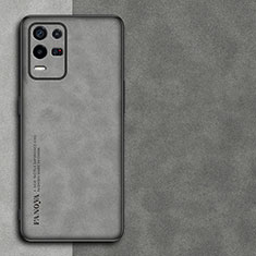 Custodia Lusso Pelle Cover S01 per Realme 8s 5G Grigio