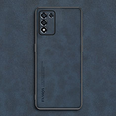 Custodia Lusso Pelle Cover S01 per Realme 9 SE 5G Blu