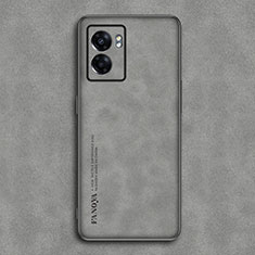 Custodia Lusso Pelle Cover S01 per Realme Q5i 5G Grigio