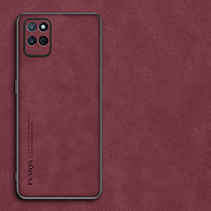 Custodia Lusso Pelle Cover S01 per Realme V11 5G Rosso