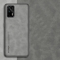 Custodia Lusso Pelle Cover S01 per Realme X7 Max 5G Grigio