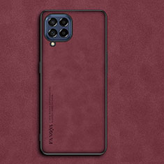 Custodia Lusso Pelle Cover S01 per Samsung Galaxy M53 5G Rosso