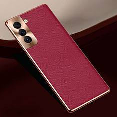 Custodia Lusso Pelle Cover S01 per Samsung Galaxy S23 5G Rosso