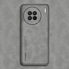 Custodia Lusso Pelle Cover S01 per Vivo X90 Pro 5G Grigio