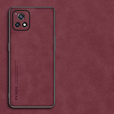 Custodia Lusso Pelle Cover S01 per Vivo Y52s 5G Rosso