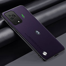 Custodia Lusso Pelle Cover S01 per Xiaomi Black Shark 5 Pro 5G Viola