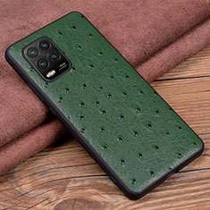 Custodia Lusso Pelle Cover S01 per Xiaomi Mi 10 Lite Verde