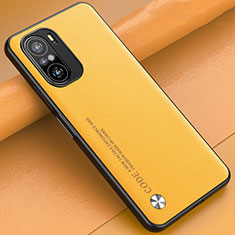 Custodia Lusso Pelle Cover S01 per Xiaomi Mi 11X Pro 5G Giallo