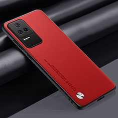 Custodia Lusso Pelle Cover S01 per Xiaomi Poco F4 5G Rosso