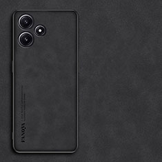 Custodia Lusso Pelle Cover S01 per Xiaomi Poco M6 Pro 5G Nero