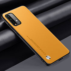 Custodia Lusso Pelle Cover S01 per Xiaomi Redmi 9 Power Giallo