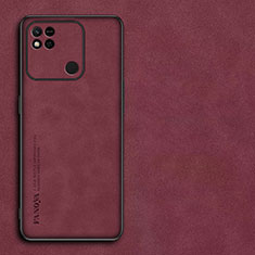 Custodia Lusso Pelle Cover S01 per Xiaomi Redmi 9C Rosso