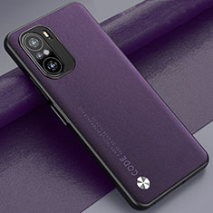 Custodia Lusso Pelle Cover S01 per Xiaomi Redmi K40 Pro 5G Viola