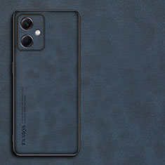 Custodia Lusso Pelle Cover S01 per Xiaomi Redmi Note 12R Pro 5G Blu