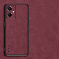 Custodia Lusso Pelle Cover S01 per Xiaomi Redmi Note 12R Pro 5G Rosso