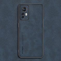 Custodia Lusso Pelle Cover S01 per Xiaomi Redmi Note 12S Blu