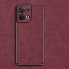 Custodia Lusso Pelle Cover S01 per Xiaomi Redmi Note 13 Pro 5G Rosso