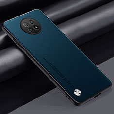 Custodia Lusso Pelle Cover S01 per Xiaomi Redmi Note 9 5G Verde