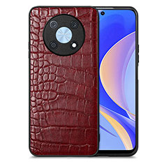 Custodia Lusso Pelle Cover S01D per Huawei Enjoy 50 Pro Rosso