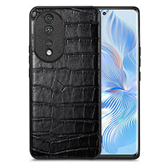 Custodia Lusso Pelle Cover S01D per Huawei Honor 80 5G Nero