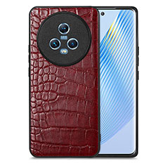 Custodia Lusso Pelle Cover S01D per Huawei Honor Magic5 5G Rosso