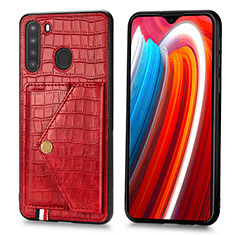 Custodia Lusso Pelle Cover S01D per Samsung Galaxy A21 Rosso