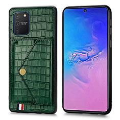 Custodia Lusso Pelle Cover S01D per Samsung Galaxy S10 Lite Verde