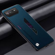 Custodia Lusso Pelle Cover S02 per Asus ROG Phone 6 Blu