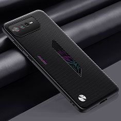 Custodia Lusso Pelle Cover S02 per Asus ROG Phone 6 Pro Grigio Scuro