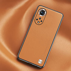 Custodia Lusso Pelle Cover S02 per Huawei Honor 50 Pro 5G Arancione