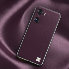 Custodia Lusso Pelle Cover S02 per Huawei Honor 60 Pro 5G Viola