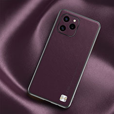 Custodia Lusso Pelle Cover S02 per Huawei Honor 60 SE 5G Viola