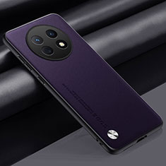 Custodia Lusso Pelle Cover S02 per Huawei Nova Y91 Viola