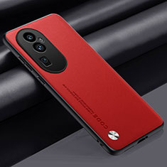 Custodia Lusso Pelle Cover S02 per Oppo Reno10 Pro+ Plus 5G Rosso