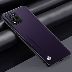 Custodia Lusso Pelle Cover S02 per Realme 8 4G Viola