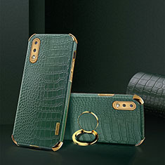 Custodia Lusso Pelle Cover S02 per Samsung Galaxy M02 Verde