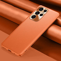 Custodia Lusso Pelle Cover S02 per Samsung Galaxy S22 Ultra 5G Arancione
