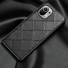 Custodia Lusso Pelle Cover S02 per Xiaomi Mi 11 5G Nero