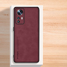 Custodia Lusso Pelle Cover S02 per Xiaomi Mi 12T Pro 5G Rosso