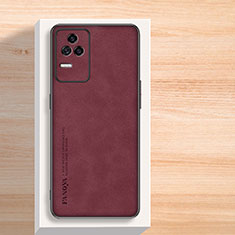 Custodia Lusso Pelle Cover S02 per Xiaomi Poco F4 5G Rosso